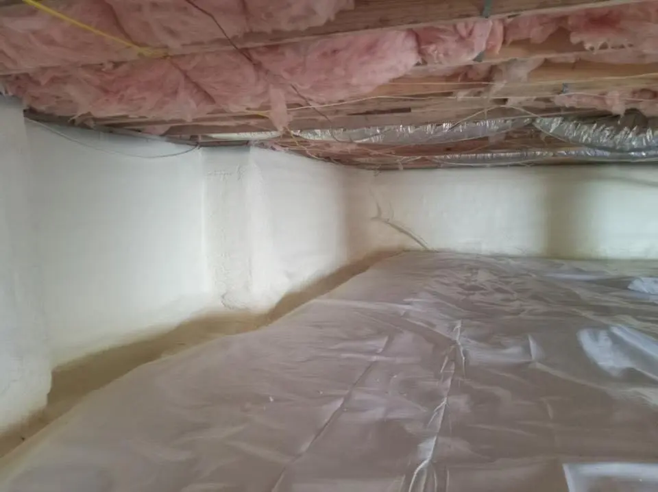 Crawl space encapsulation with closed-cell spray foam for Attic Insulation in Sylvester